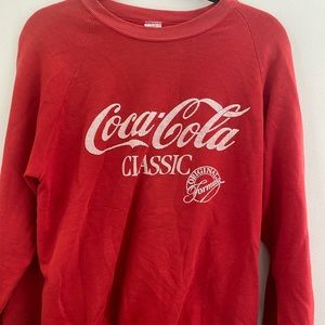 Vintage Coca Cola sweatshirt, size L, fits small to large